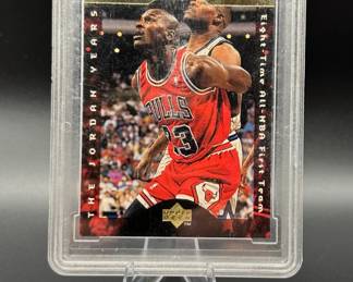 Michael Jordan Graded Basketball Card Chicago Bulls Die-Cut Card - Gem Mint 10