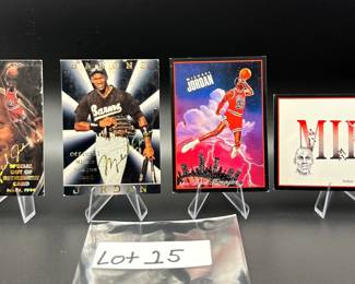 (4) Michael Jordan Basketball Cards Chicago Bulls - Insert USA Basketball Die-Cut Card