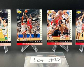 (4) Michael Jordan Basketball Cards Chicago Bulls