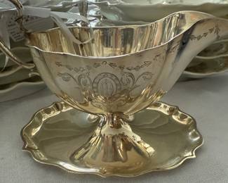 Sterling silver sauce boat