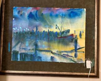 Greg Prince watercolor "Maritime"