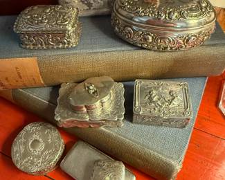 Collection of sterling boxes