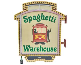 Spaghetti Warehouse Box Sign