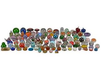 Collection of Art Glass Paper Weights