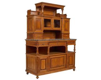 Antique Marble Top Buffet