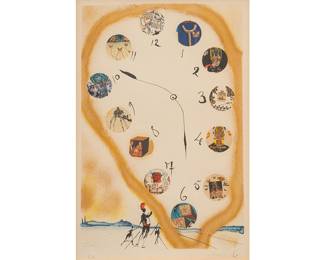 Salvador Dali, Time and Space , signed lithograph