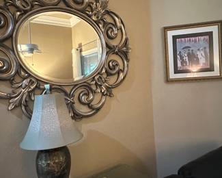 Large silver mirror 