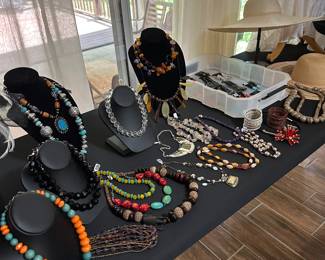 A lot of fun and African themed jewelry 