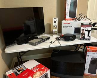 A lot of new appliances and medical supplies 