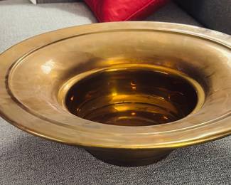 Brass spittoon