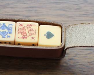 Vintage Poker Dice Set