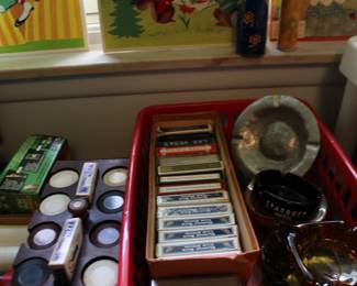 Poker Chips and Cards and Ashtrays