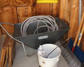 Wheel Barrow and Hose
