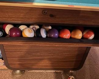 Pool Table and Balls