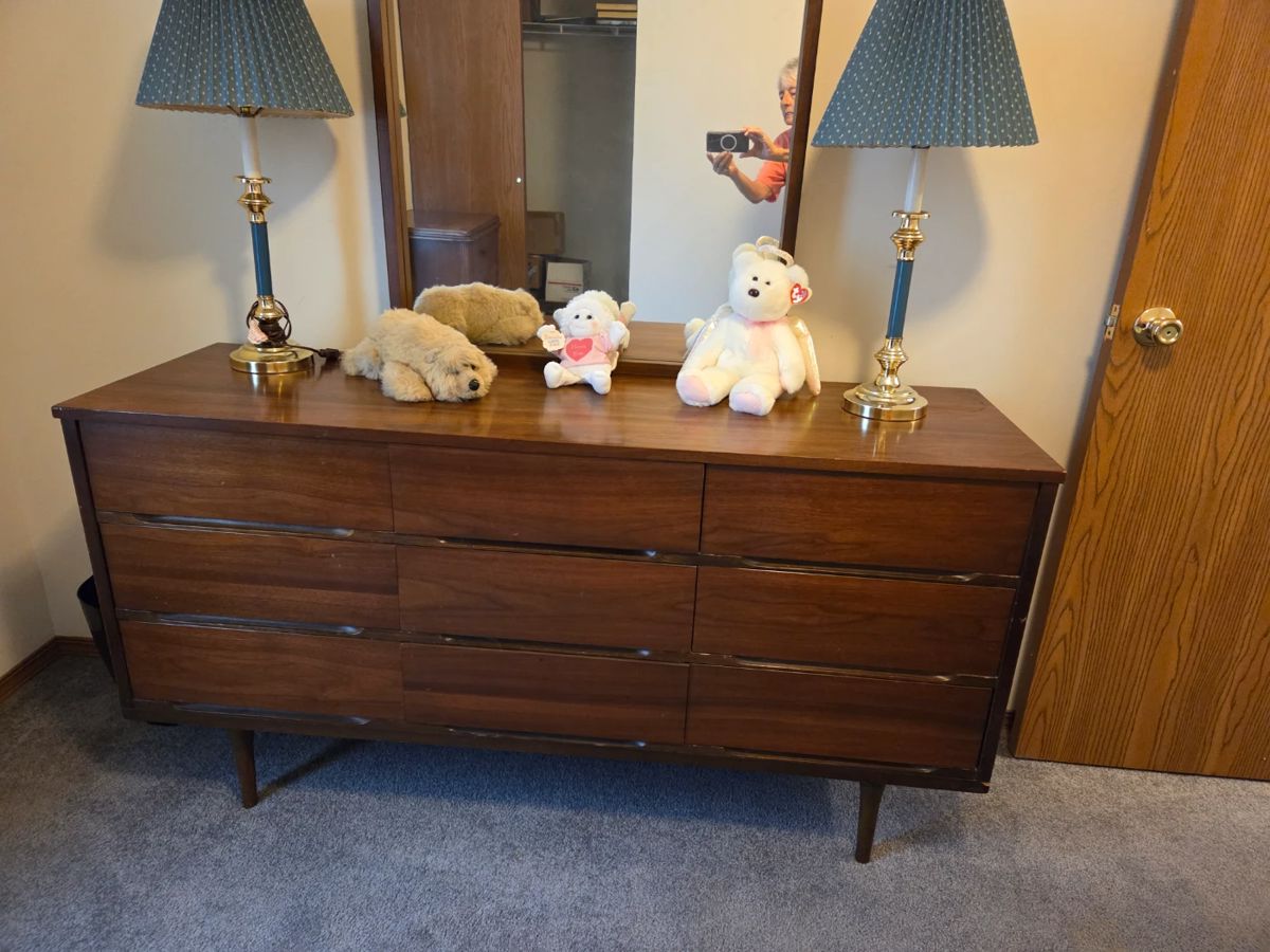 Mid century dresser 150..00