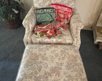 Newton Furniture Chair and Ottoman