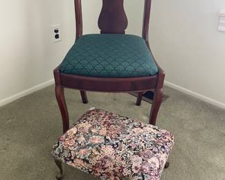 Vintage Chair and Stool