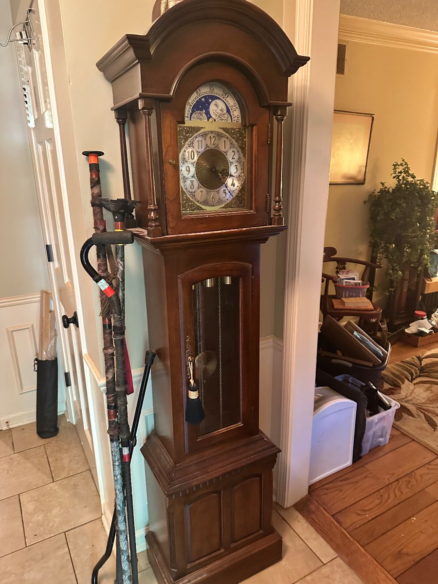 Vintage grandfather clock