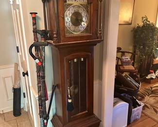 Vintage grandfather clock
