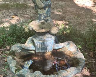 Cement water fountain 