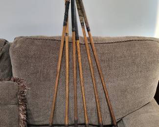Antique golf clubs made in Scotland