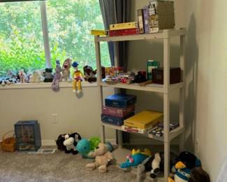 Games, puzzles, stuffed animals