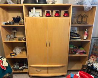 3 piece cabinet and bookshelves