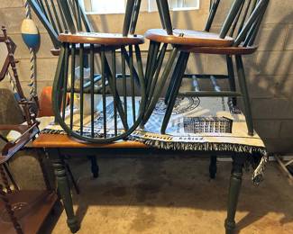 pine kitchen table and 4 chairs