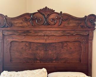 detail of headboard