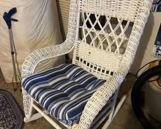 wicker rocker
