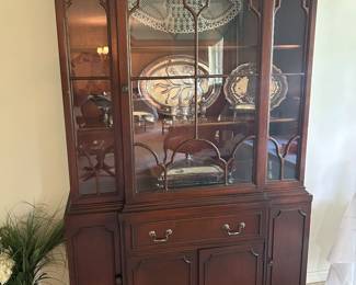 mahogany china cabinet