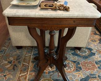Eastlake marble top table