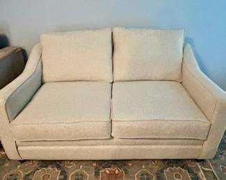 neutral loveseat