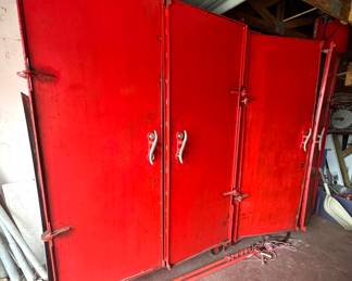 2 Large heavy Metal Cabinets 