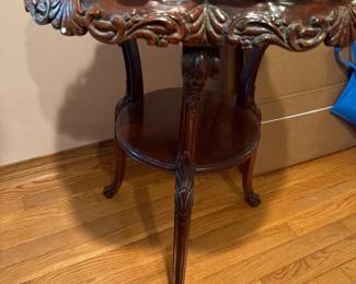 Heavy Victorian Pie Crust Table 