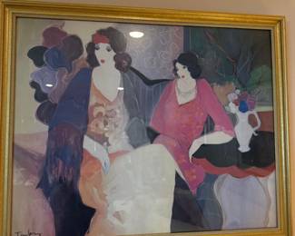 "The Conversation" by Itzchak Tarkay 