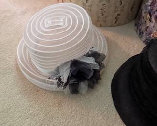 white fancy womens hat