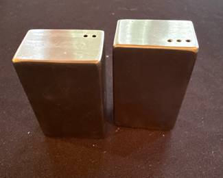 rectangular metal salt and pepper shakers 