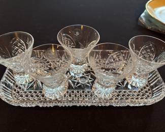 Polish Crystal Shot Glasses 