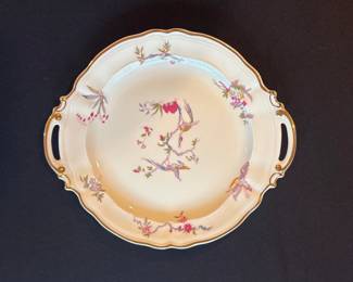 Bernardaud Chantilly Handled Cake Plate 