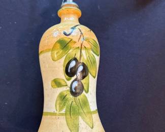 ceramic olive oil cruet 