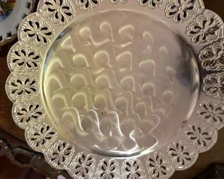 Vintage Silver Lazy Susan 