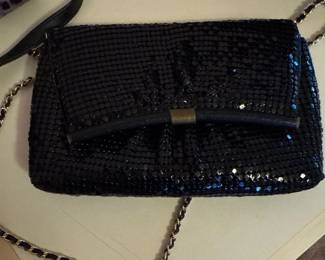 black beaded vintage purse cross body