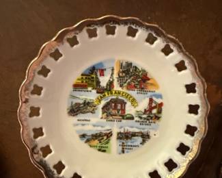 Vintage 1960s San Francisco souvenir plate 