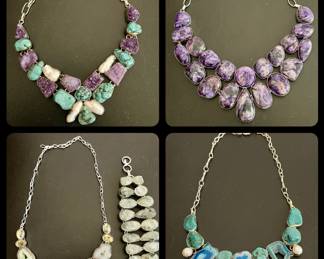Gorgeous statement necklaces (sterling)