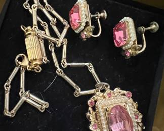 Coro necklace and earrings