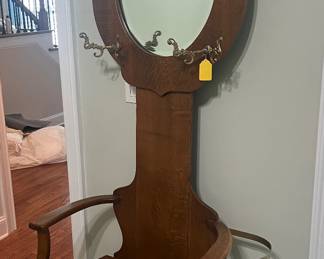 Antique hall tree