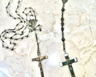 Vintage rosary necklaces