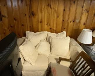 Upholstered loveseat, matches a full size couch