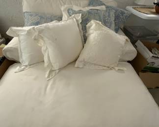 Upholstered (custom made) loveseat lounger - LIKE NEW